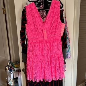 Lilly Pulitzer Pink Lace Dress